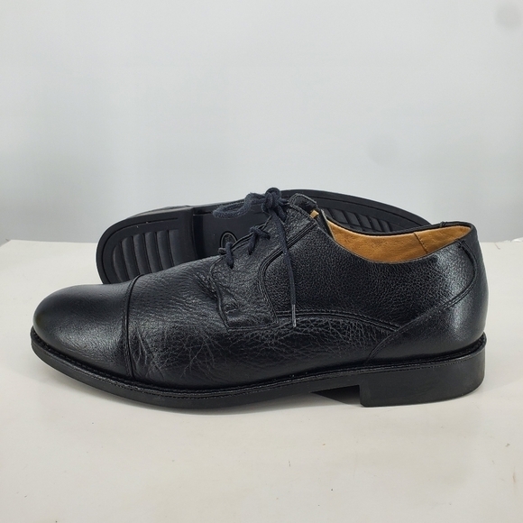 Studio Belvedere Shoe Mens 11 D Duke Cap Toe Black Oxfords